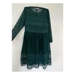 ASOS maternity dress - emerald lace